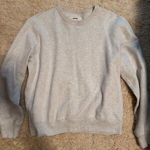 Buck Mason Heather Oat Men's Sweatshirt, Size Large